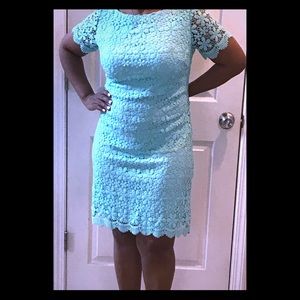 Eliza J Mint Green Lace Dress